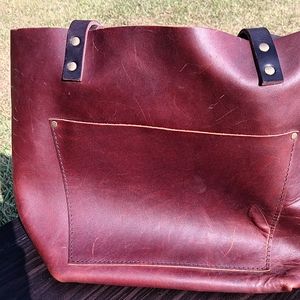 Portland Leather- Handmade Tote